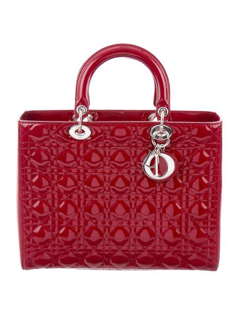 christian dior red bag|christian dior tote bag red.